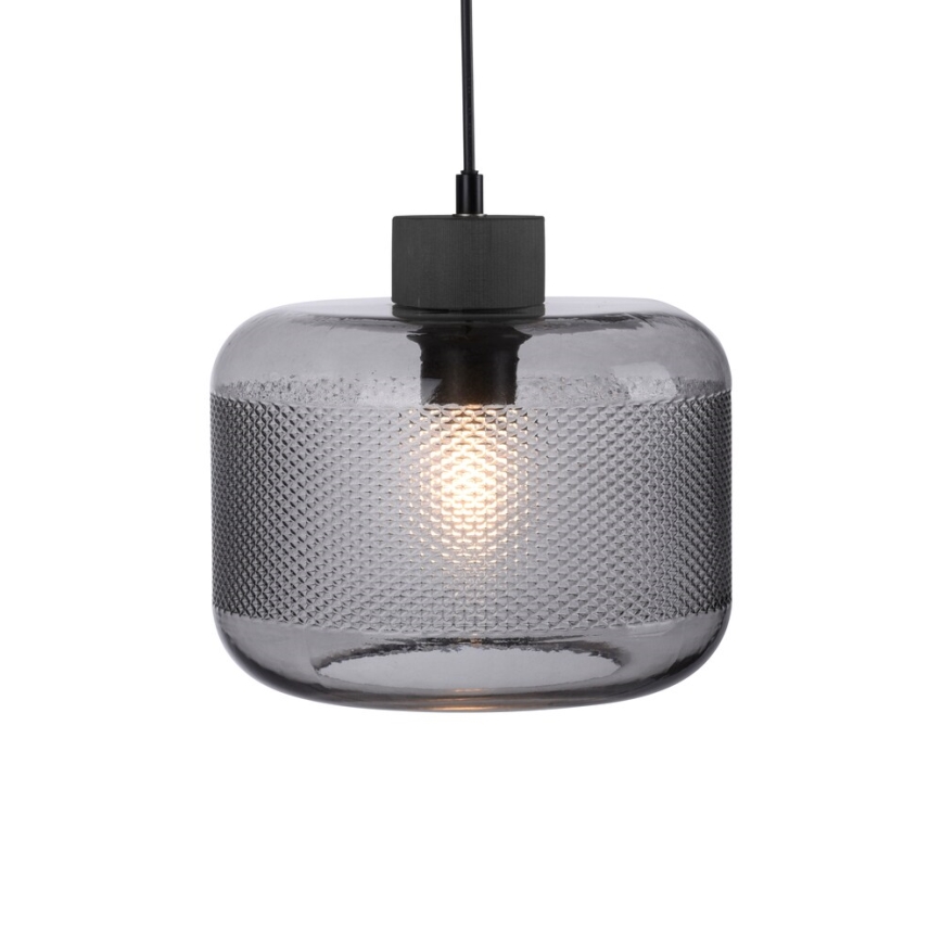 Paul Neuhaus 2005-25 - Hanglamp aan een koord BOLETUS 1xE27/10W/230V diameter 23,5 cm grijs
