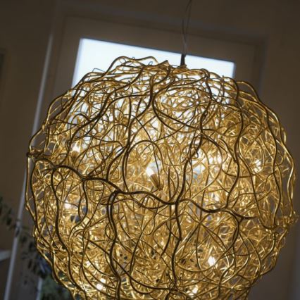 Paul Neuhaus 2019-12 - Hanglamp aan kabel SAREA 15xG9/40W/230V goudkleurig