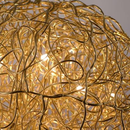 Paul Neuhaus 2019-12 - Hanglamp aan kabel SAREA 15xG9/40W/230V goudkleurig