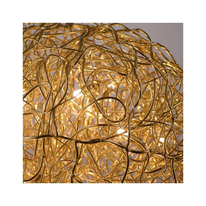 Paul Neuhaus 2019-12 - Hanglamp aan kabel SAREA 15xG9/40W/230V goudkleurig