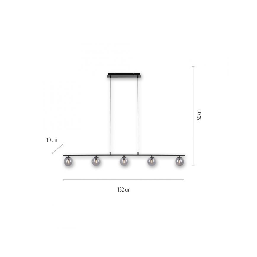 Paul Neuhaus 2026-18 - LED Hanglamp aan een koord WIDOW 5xG9/3W/230V