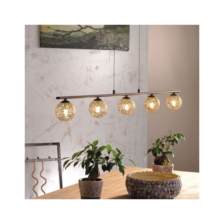 Paul Neuhaus 2040-48 - Suspension avec fil GRETA 5xG9/40W/230V