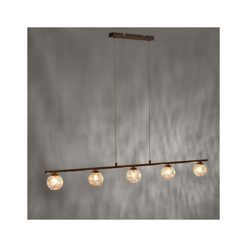 Paul Neuhaus 2040-48 - Suspension avec fil GRETA 5xG9/40W/230V