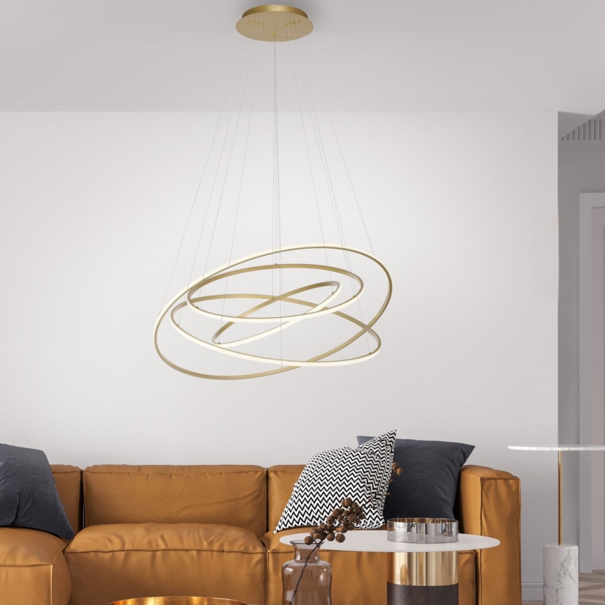 Paul Neuhaus 2124-60 - Dimbare LED hanglamp aan een koord TESSARA LED/97W/230V 2700-5000K + afstandsbediening