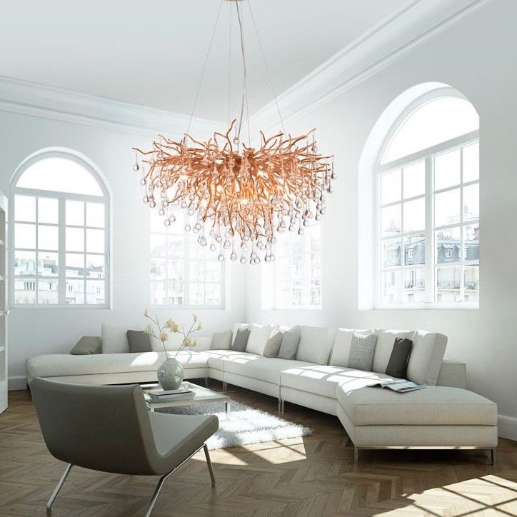 Paul Neuhaus 2192-11 - Suspension filaire ICICLE 10xG9/40W/230V 50x100 cm laiton