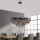 Paul Neuhaus 2192-18 - Kroonluchter aan kabel ICICLE 10xG9/40W/230V 50x100 cm zwart