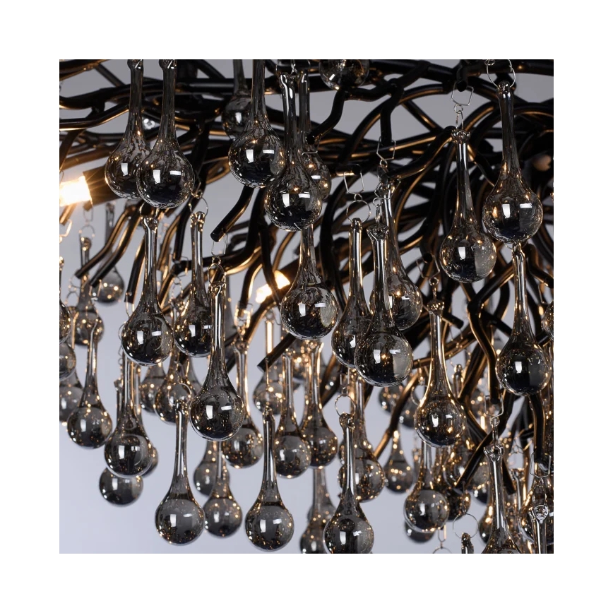 Paul Neuhaus 2192-18 - Suspension sur câble ICICLE 10xG9/40W/230V 50x100 cm noir
