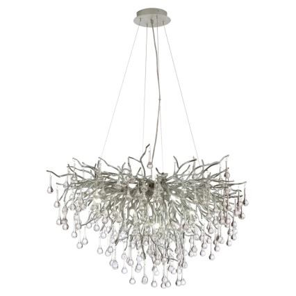 Paul Neuhaus 2192-55 - Suspension filaire ICICLE 10xG9/40W/230V 50x100 cm chrome brillant
