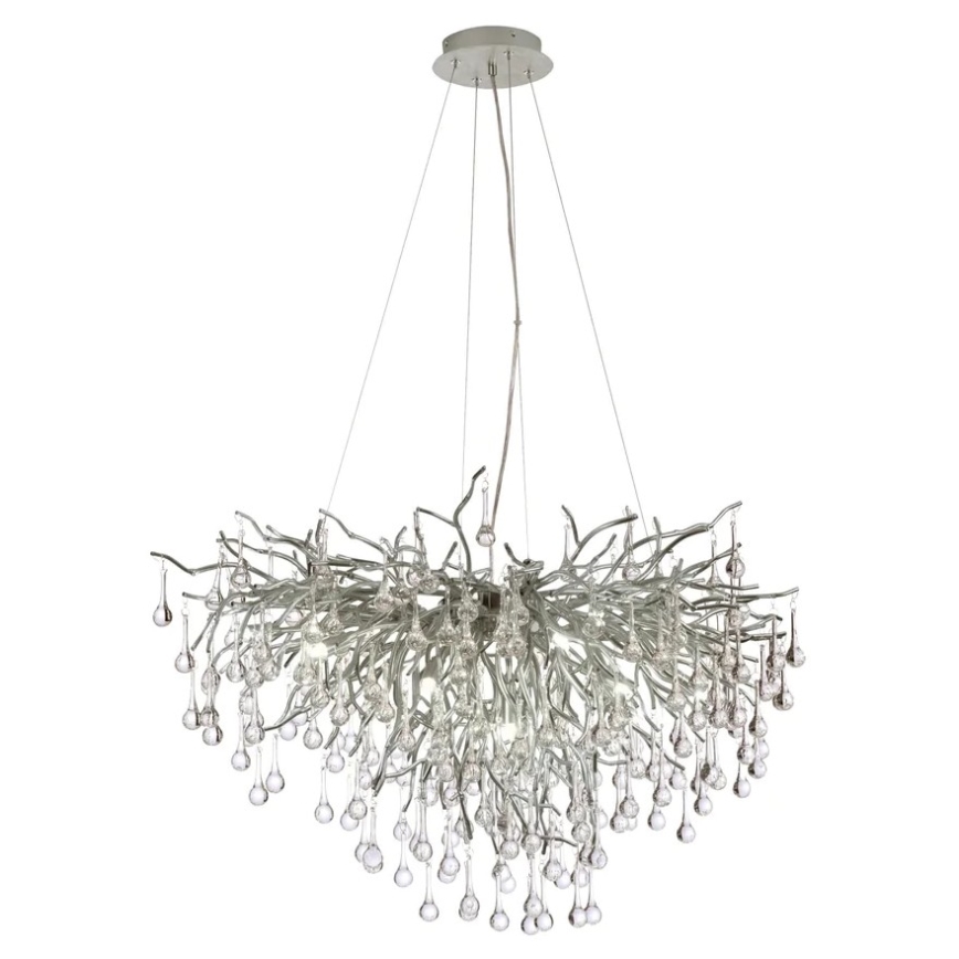 Paul Neuhaus 2192-55 - Suspension filaire ICICLE 10xG9/40W/230V 50x100 cm chrome brillant