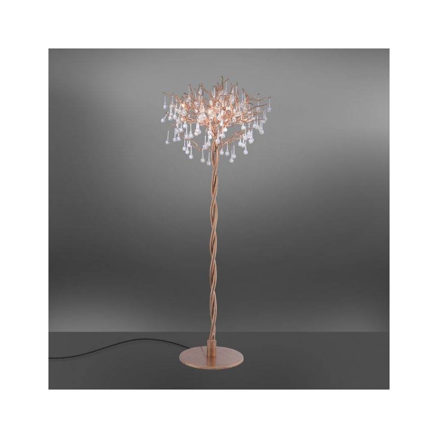 Paul Neuhaus 232-11 - Staande Lamp ICICLE 5xG9/40W/230V koper