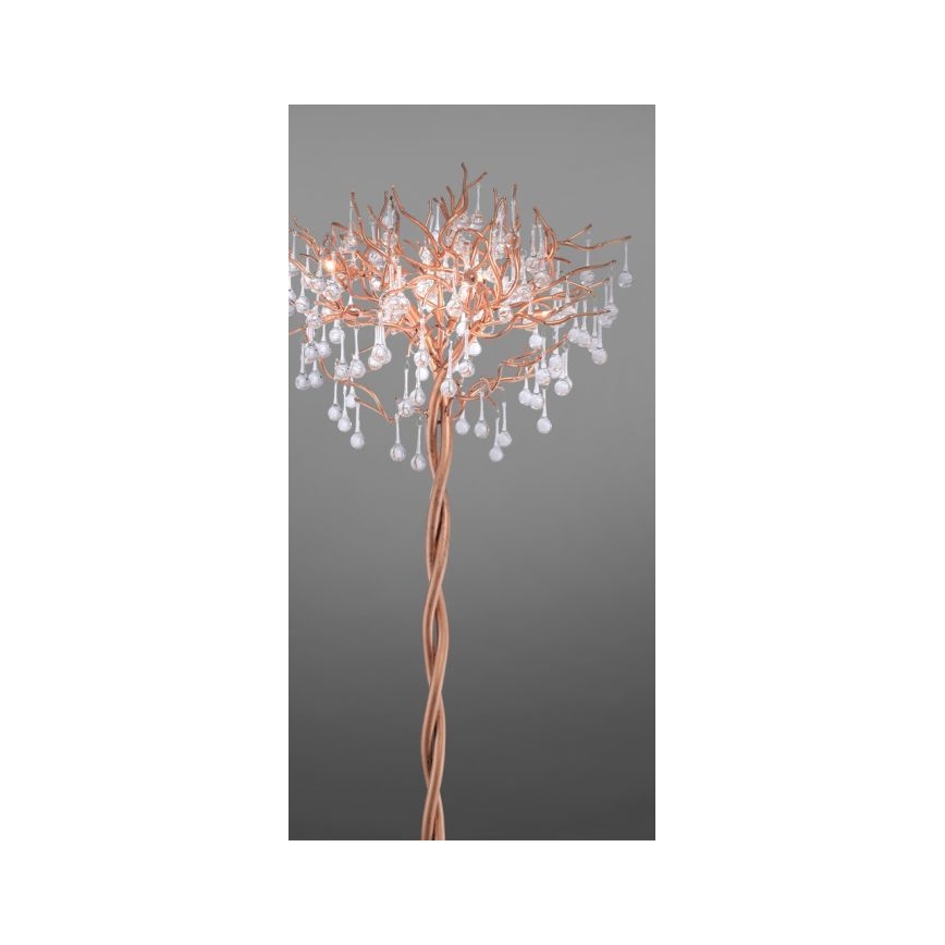 Paul Neuhaus 232-11 - Staande Lamp ICICLE 5xG9/40W/230V koper