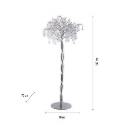 Paul Neuhaus 232-55 - Staande Lamp ICICLE 5xG9/40W230V glanzend chroom