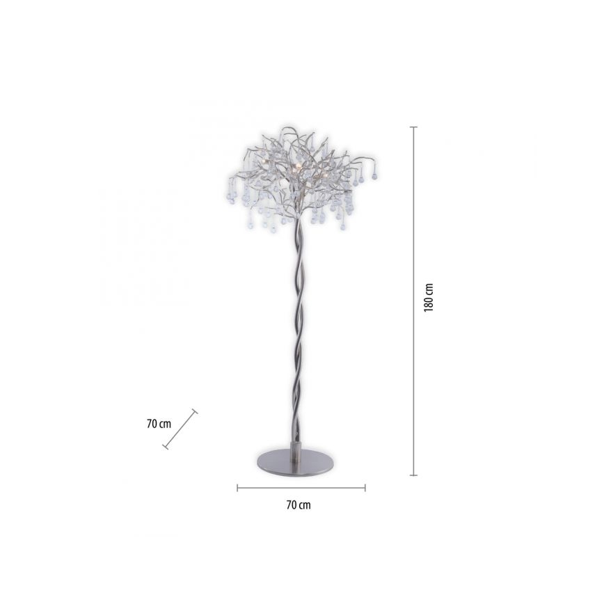 Paul Neuhaus 232-55 - Staande Lamp ICICLE 5xG9/40W230V glanzend chroom