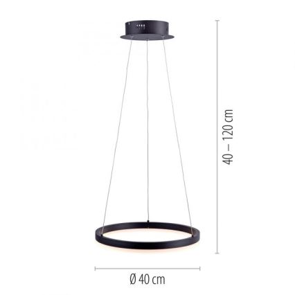 Paul Neuhaus 2381-13 - Dimbare LED Hanglamp aan een koord TITUS LED/28W/230V