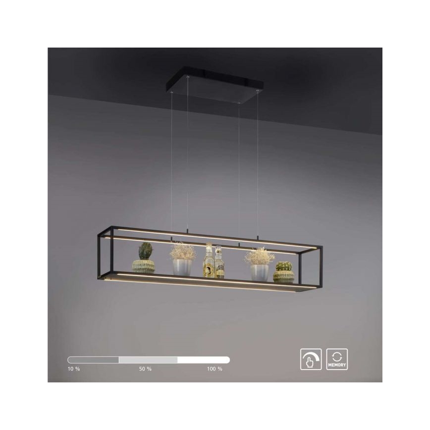 Paul Neuhaus 2441-18 - LED dimbare hanglamp aan een touwtje CONTURA 4xLED/8W/230V