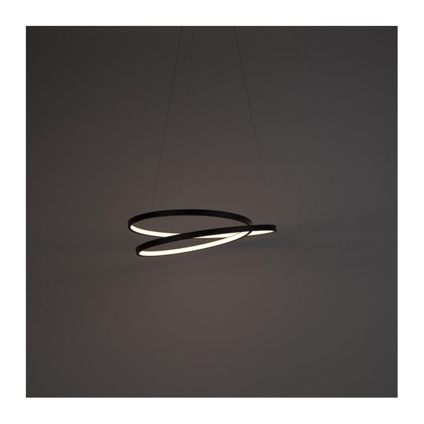 Paul Neuhaus 2472-18 - Dimbare LED Hanglamp aan een koord ROMAN LED/30W/230V zwart