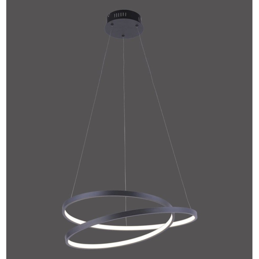 Paul Neuhaus 2472-18 - Dimbare LED Hanglamp aan een koord ROMAN LED/30W/230V zwart