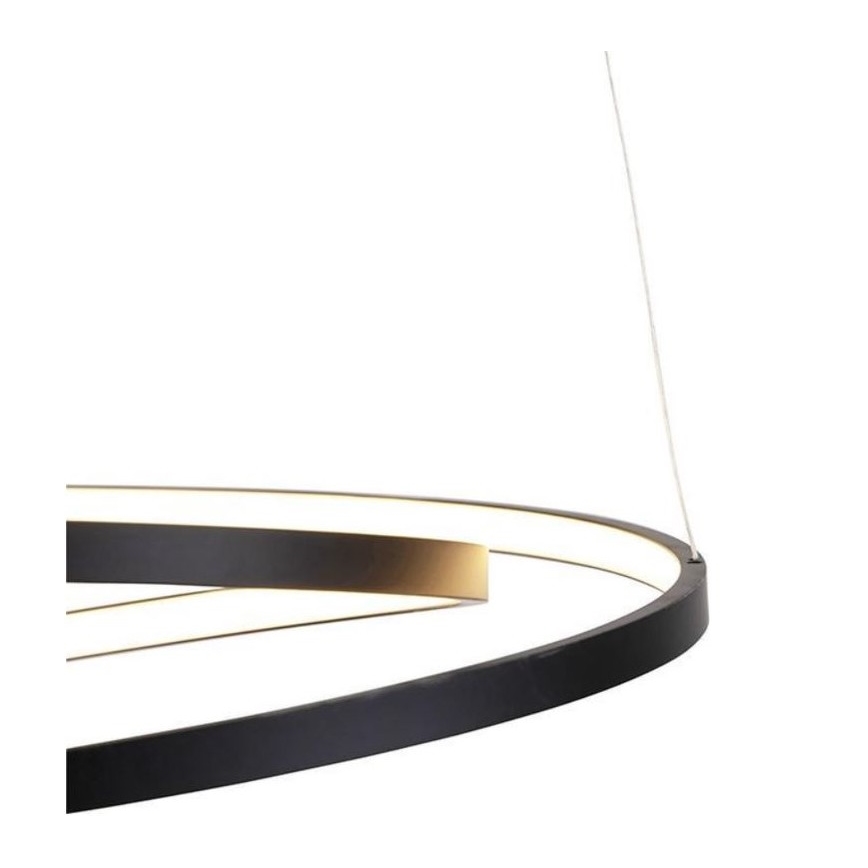 Paul Neuhaus 2472-18 - Suspension filaire LED à intensité variable ROMAN LED/30W/230V noire