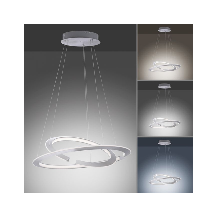 Paul Neuhaus 2491-55 - Dimbare LED Hanglamp aan een koord ALESSA 2xLED/26W/230V + afstandsbediening