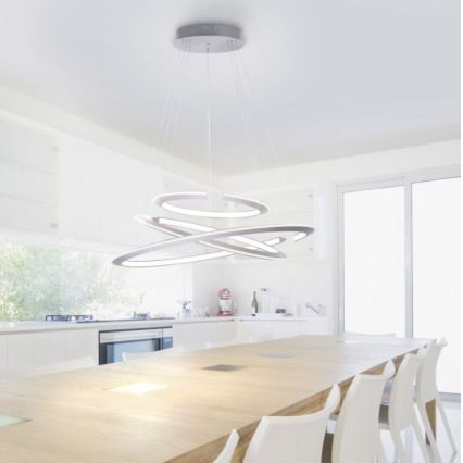 Paul Neuhaus 2493-55 - Suspension filaire à intensité variable ALESSA 3xLED/38W/230V + Télécommande