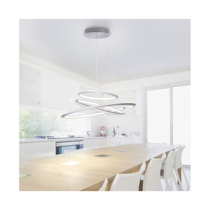 Paul Neuhaus 2493-55 - Suspension filaire à intensité variable ALESSA 3xLED/38W/230V + Télécommande