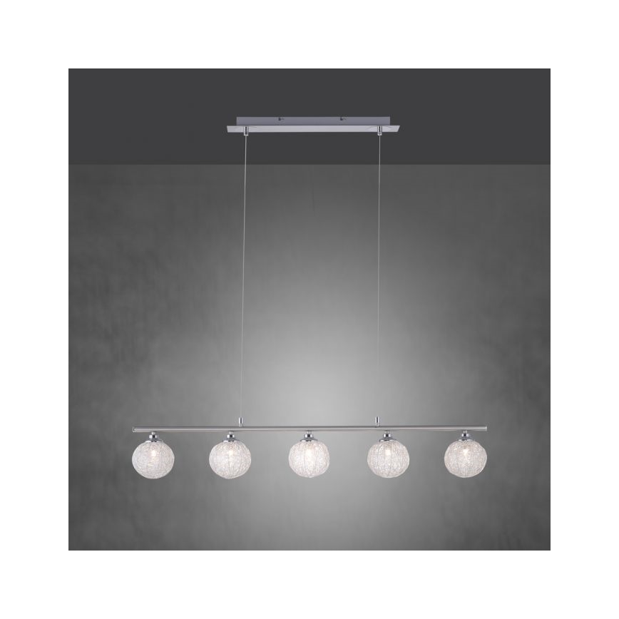 Paul Neuhaus 2790-55 - Suspension filaire WOMBLE 5xG9/28W/230V