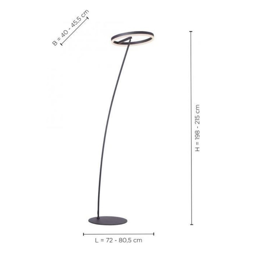 Paul Neuhaus 381-13 - Dimbare Staande Lamp TITUS LED/19,5W/230V |