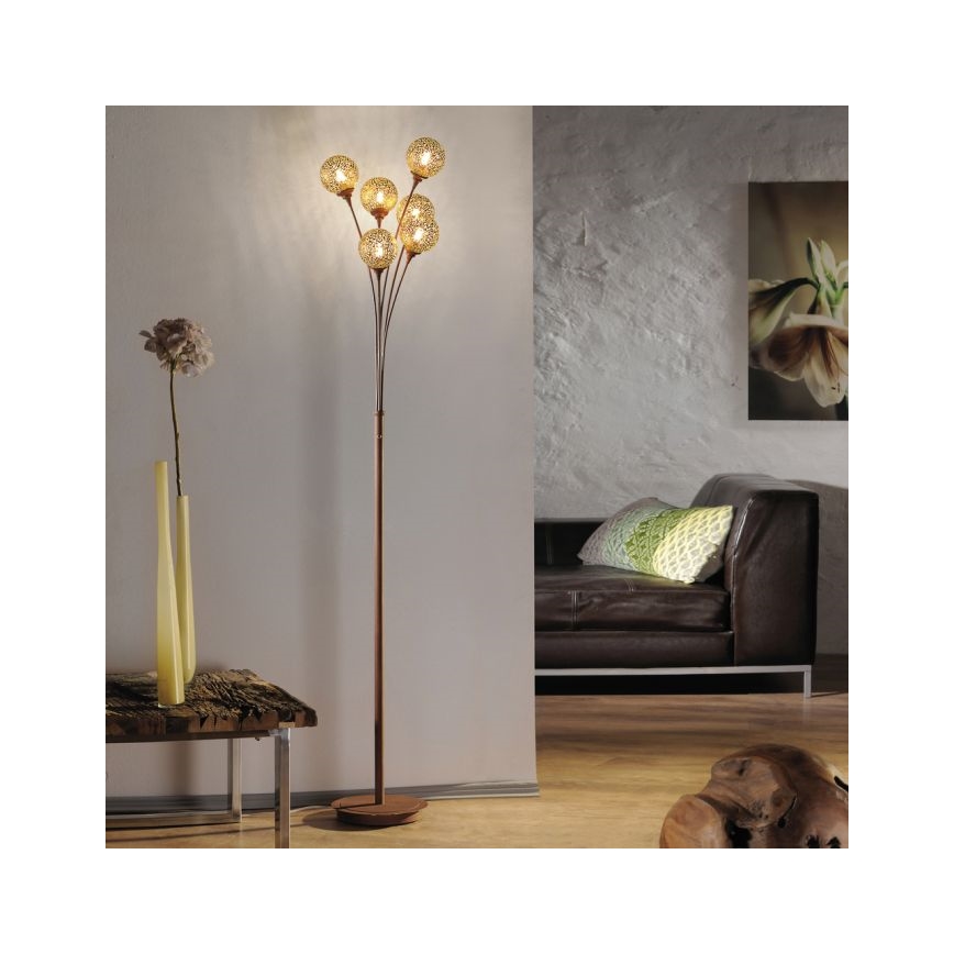 Paul Neuhaus 398-48 - Vloerlamp GRETA 6xG9/40W/230V