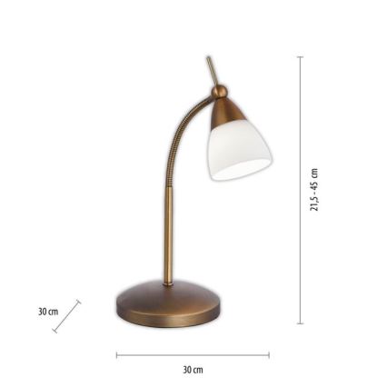 Paul Neuhaus 4001-11 - Dimbaar LED touch tafellampje PINO 1xG9/3W/230V koper