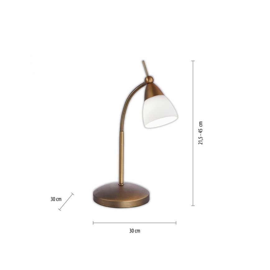 Paul Neuhaus 4001-11 - Dimbaar LED touch tafellampje PINO 1xG9/3W/230V koper