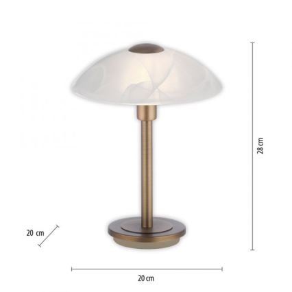 Paul Neuhaus 4026-11 - Dimbaar LED touch tafellampje ENOVA 1xG9/2,6W/230V