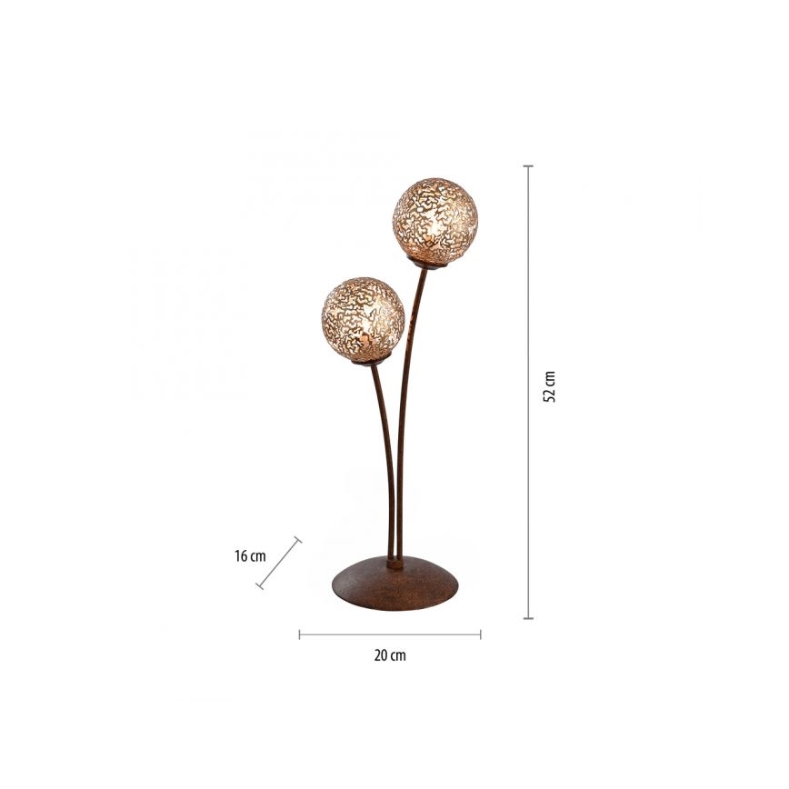 Paul Neuhaus 4032-48 - Tafellamp GRETA 2xG9/40W/230V