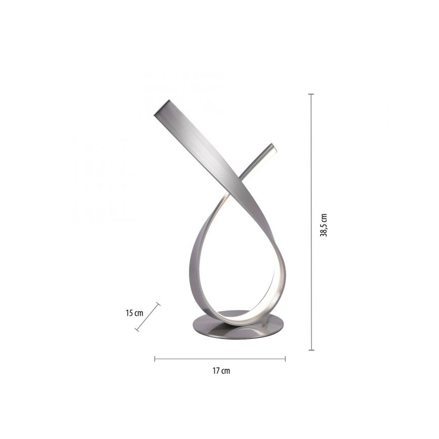 Paul Neuhaus 4720-55 - Dimbare LED Tafel Lamp LINDA LED/11,4W/230V mat chroom