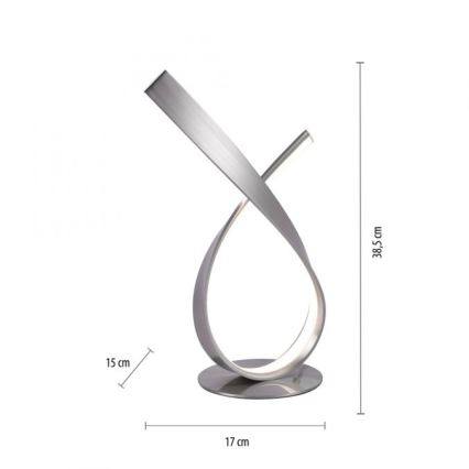 Paul Neuhaus 4720-55 - Lampe de table  à intensité variable LINDA LED/11,4W/230V mat chrome