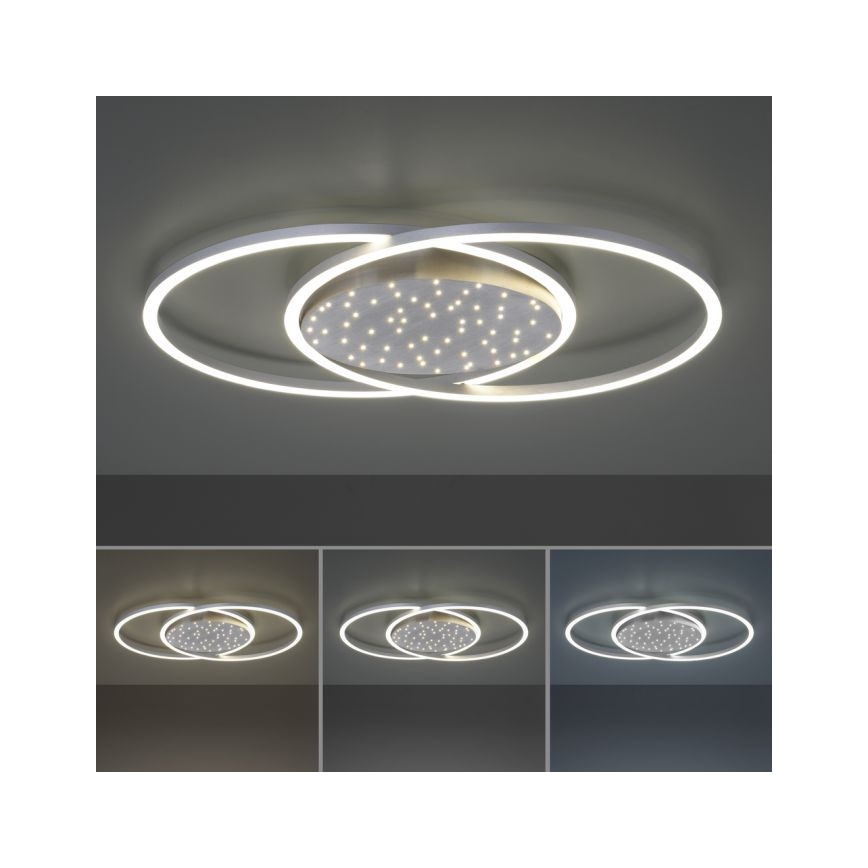 Paul Neuhaus 6025-55 - Dimbare LED Plafond Lamp YUKI LED/48W/230V + afstandsbediening