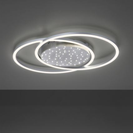 Paul Neuhaus 6025-55 - Lustre monté en surface à intensité variable YUKI LED/48W/230V + Télécommande