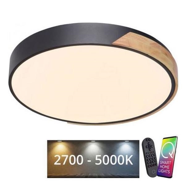 Paul Neuhaus 6071-18 - Dimbare LED plafondlamp Q-PIATO LED/35W/230V diameter 51 cm 2700-5000K Wi-Fi + afstandsbediening