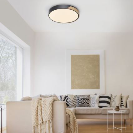 Paul Neuhaus 6071-18 - Dimbare LED plafondlamp Q-PIATO LED/35W/230V diameter 51 cm 2700-5000K Wi-Fi + afstandsbediening