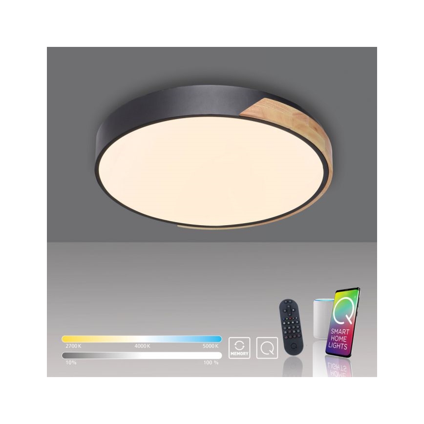 Paul Neuhaus 6071-18 - Dimbare LED plafondlamp Q-PIATO LED/35W/230V diameter 51 cm 2700-5000K Wi-Fi + afstandsbediening