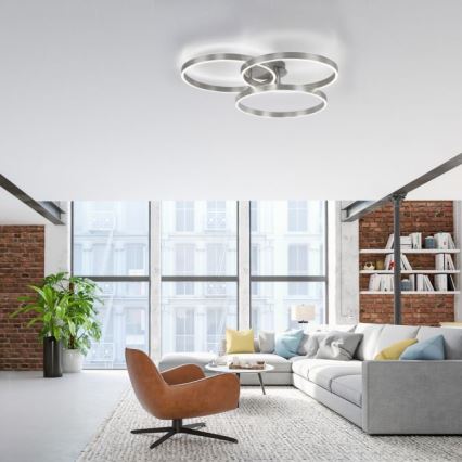 Paul Neuhaus 6233-55 - Plafonnier à intensité variable PAAN LED/45,5W/230V 2700-5000K + télécommande