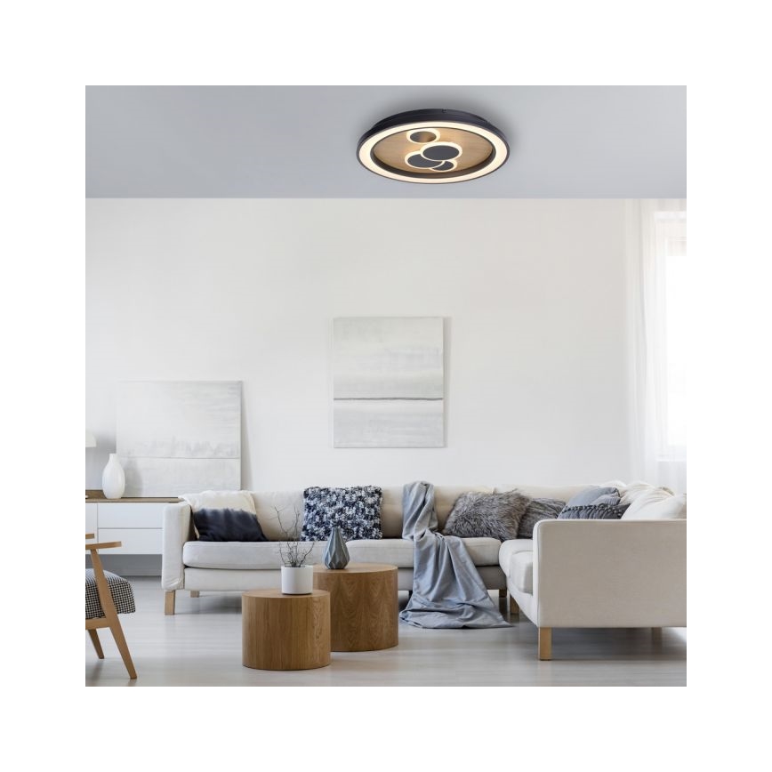 Paul Neuhaus 6284-79 - LED Plafondlamp ELIZA LED/55,5W/230V diameter 60 cm eiken