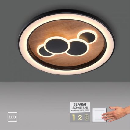 Paul Neuhaus 6284-79 - LED Plafondlamp ELIZA LED/55,5W/230V diameter 60 cm eiken