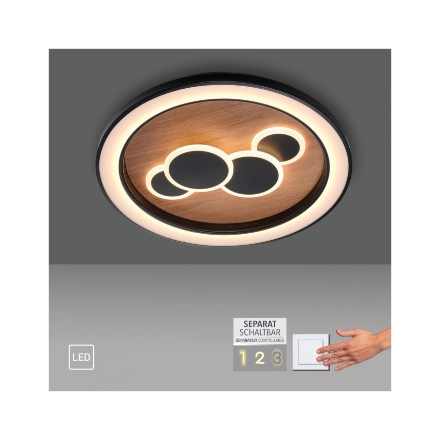 Paul Neuhaus 6284-79 - Plafonnier ELIZA LED/55,5W/230V d. 60 cm chêne