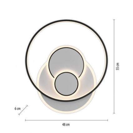 Paul Neuhaus 6392-16 - LED Plafondlamp MAILAK LED/27W/230V