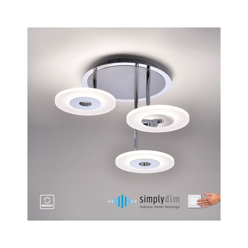 Paul Neuhaus 6446-55 - Lustre à intensité variable LED ADALI 3xLED/13W/230V