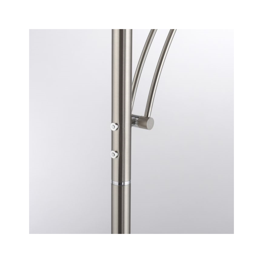 Paul Neuhaus 655-55 - Dimbare LED Staande lamp ALFRED 1xLED/28W+1xLED/4W/230V glanzend chroom