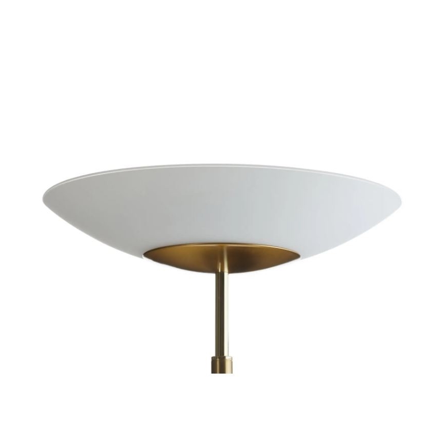 Paul Neuhaus 655-60 - LED dimbare vloerlamp ALFRED LED/28W/230V+LED/4W/230V messing