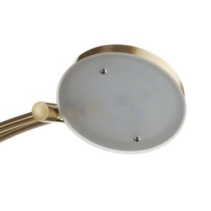 Paul Neuhaus 655-60 - LED dimbare vloerlamp ALFRED LED/28W/230V+LED/4W/230V messing