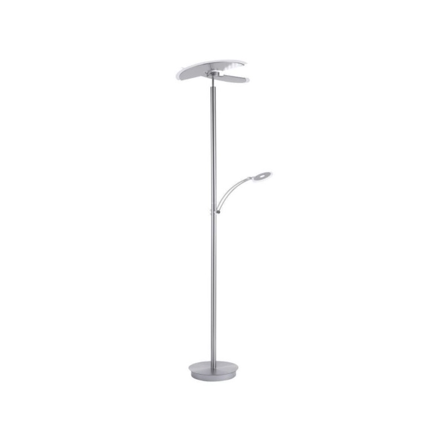 Paul Neuhaus 673-55 - Dimbare LED Staande lamp ARTUR 2xLED/21W/230V+1xLED/6W glanzend chroom