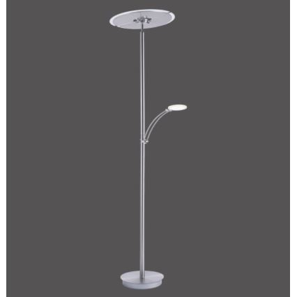 Paul Neuhaus 673-55 - Dimbare LED Staande lamp ARTUR 2xLED/21W/230V+1xLED/6W glanzend chroom